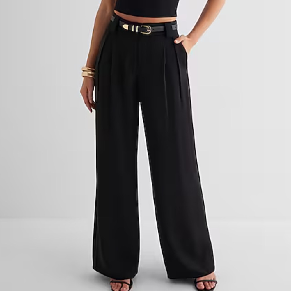 Express Stylist High Rise Wide Leg - Pants - Picture 6 of 13